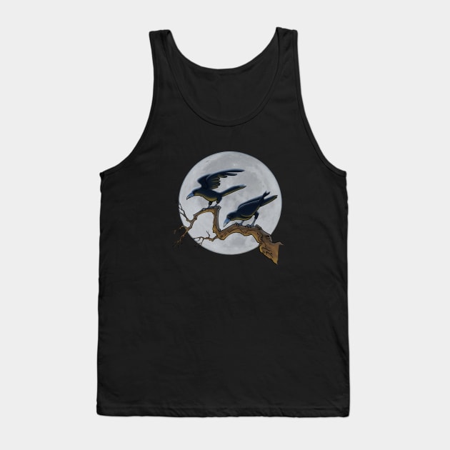 Crows in a tree Tank Top by Reading With Kids